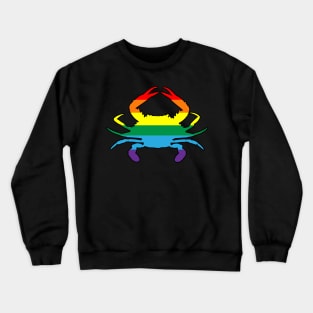 Blue Crab: Queer & Gay Pride Crewneck Sweatshirt